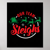 Our Team Sleighs Christmas Family Pajama Xmas Holi