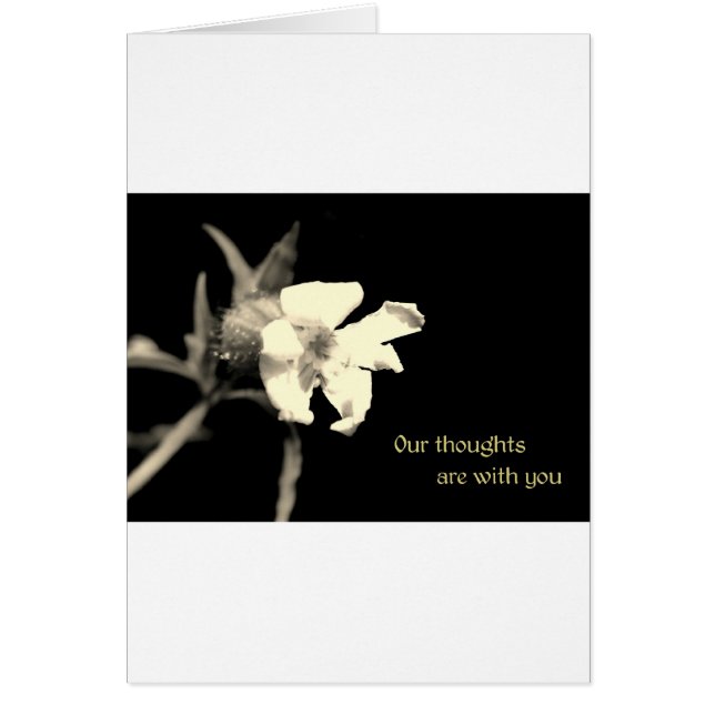 Our thoughts are with you (Front)