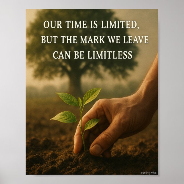 Our Time and the Mark We Leave Poster (Front)
