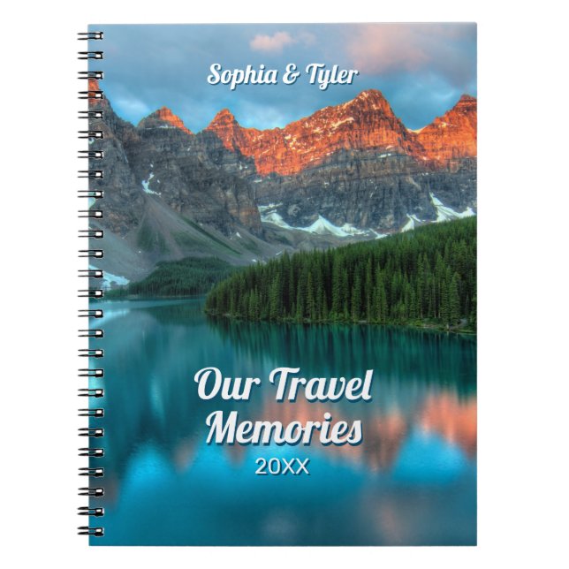 Our Travel Memories, DIY Names & Year Notebook (Front)