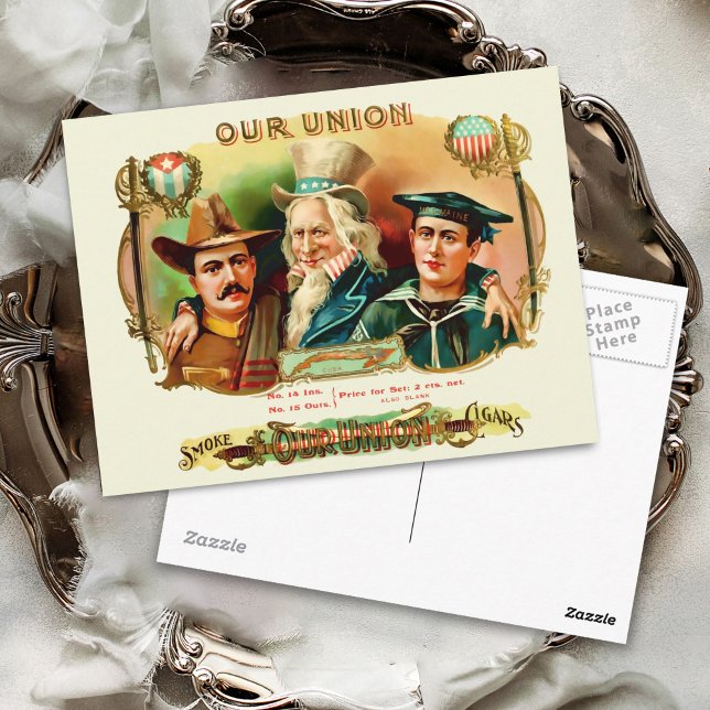 Our Union Vintage Cigar Box Label Postcard (Creator Uploaded)