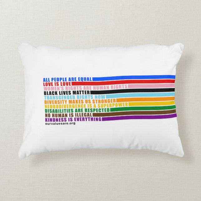 Our Values Are Pillow (Front)