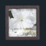 Our Wedding Azalea Floral Photography Gift Box<br><div class="desc">Simple flowers - Floral Photography with this modern design for your Wedding keepsake Box</div>