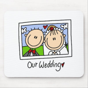 Our Wedding Bride and Groom T-shirts and Gifts Mouse Mat