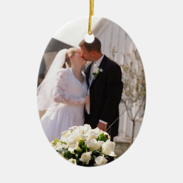 Our Wedding Ceramic Tree Decoration (Front)