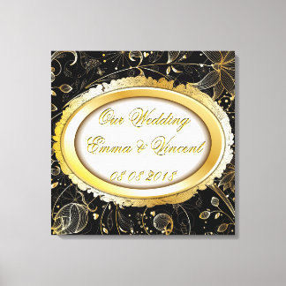 Our Wedding Custom text Canvas Print