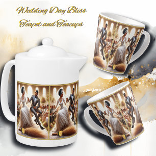 Our Wedding Day Bliss Elegant Latte Mug