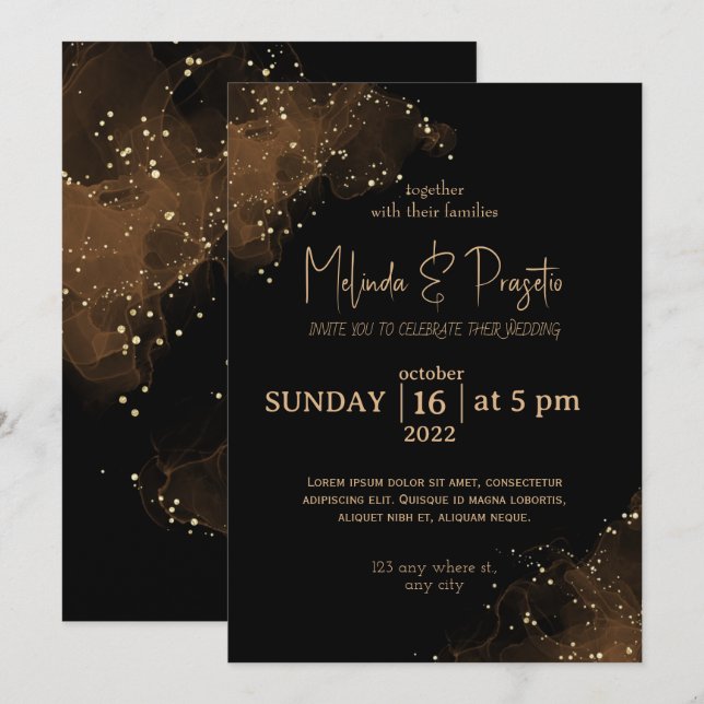 Our wedding day is approaching invitation (Front/Back)