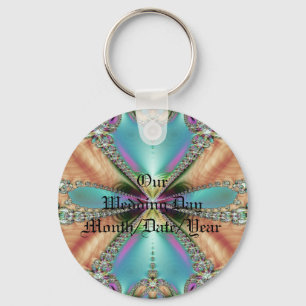 Our Wedding Day Soft Colours Keychain