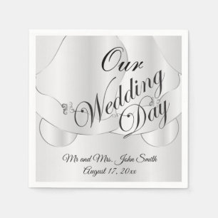 Our Wedding Day - Wedding Bells Napkin