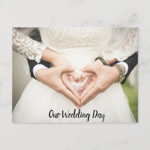 Our Wedding Day Wedding Invitation Postcard