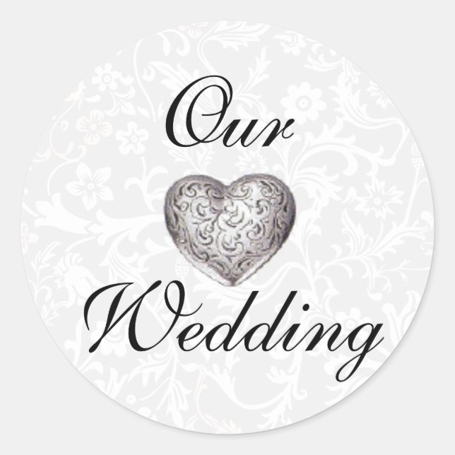 Our Wedding Envelope Sticker Seals (Front)