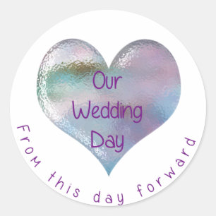 Our Wedding Heart Sticker