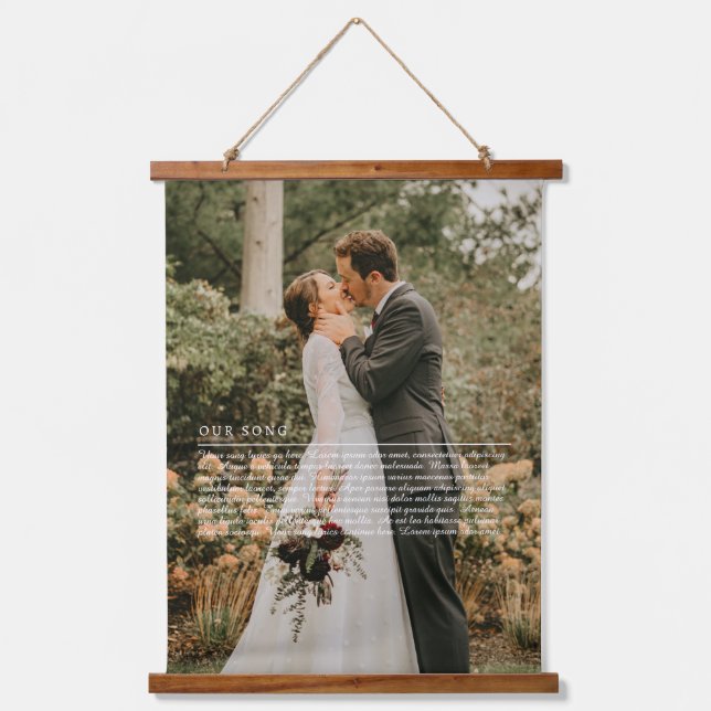 Our Wedding Song lyrics  Hanging Tapestry (Front)