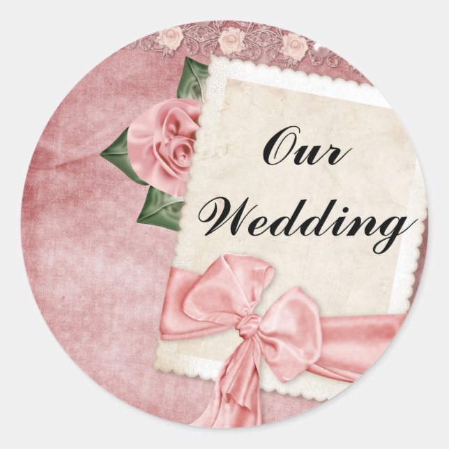 Our Wedding Sticker (Front)