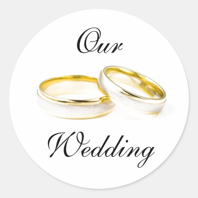 Our Wedding Sticker (Front)