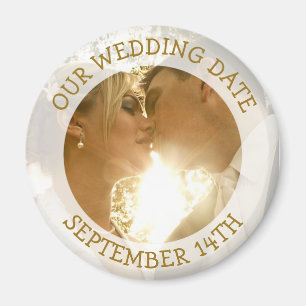 Our Weddng Date Personalised Reminder Magnet