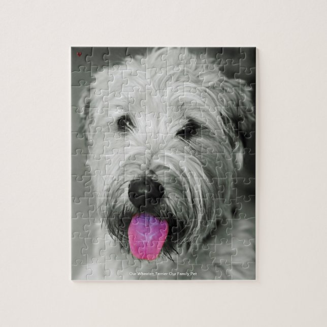 Our Wheaten Terrier Our Family Pet Jigsaw Puzzle (Vertical)