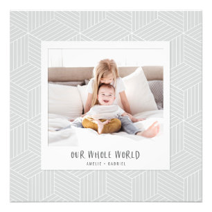 Our whole world instant photo geometric