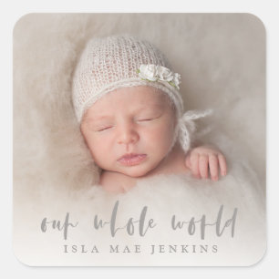 OUR WHOLE WORLD SQUARE STICKER