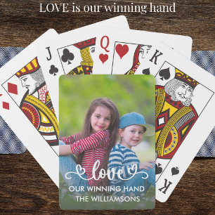 Our Winning Hand - Love Family Photo Playing Cards