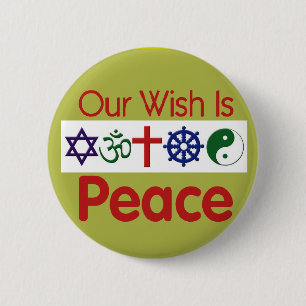 Our Wish PEACE Button