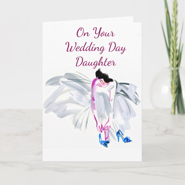 OUR **WISHES FOR YOUR WEDDING** DAUGHTER CARD (Front)