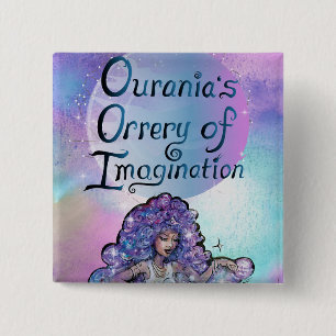 Ourania’s Orrery of Imagination 15 Cm Square Badge
