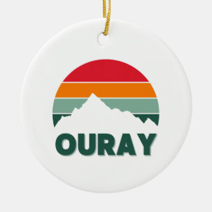 OURAY CERAMIC TREE DECORATION
