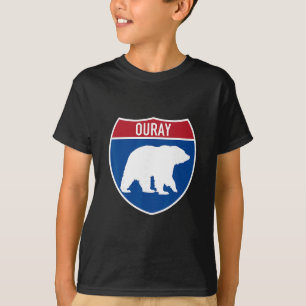 Ouray Colorado Bear Co Highway Interstate Sign Sou T-Shirt