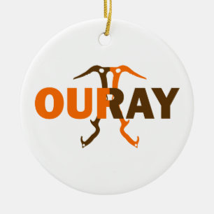 Ouray Colorado Ceramic Tree Decoration