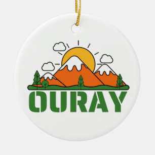 OURAY COLORADO CERAMIC TREE DECORATION