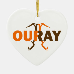 Ouray Colorado Ceramic Tree Decoration