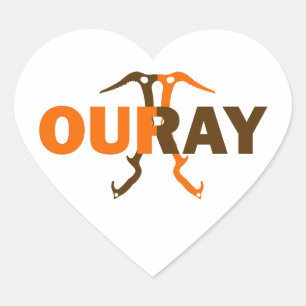 Ouray Colorado Heart Sticker