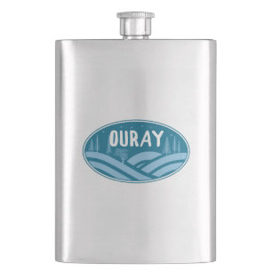 Ouray Colorado Outdoors Hip Flask