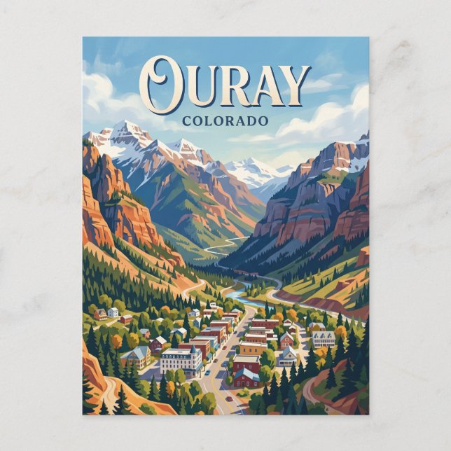 Ouray Colorado Postcard (Front)