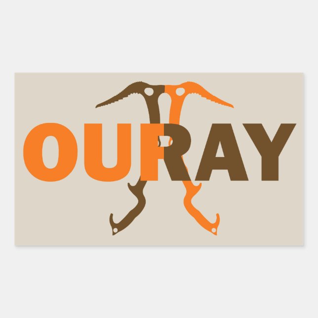 Ouray Colorado Rectangular Sticker (Front)