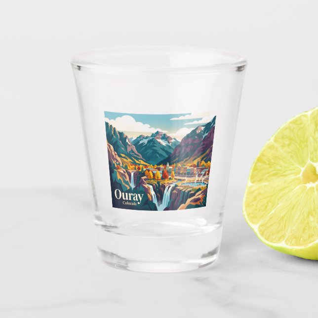 Ouray Colorado Shot Glass (Front)