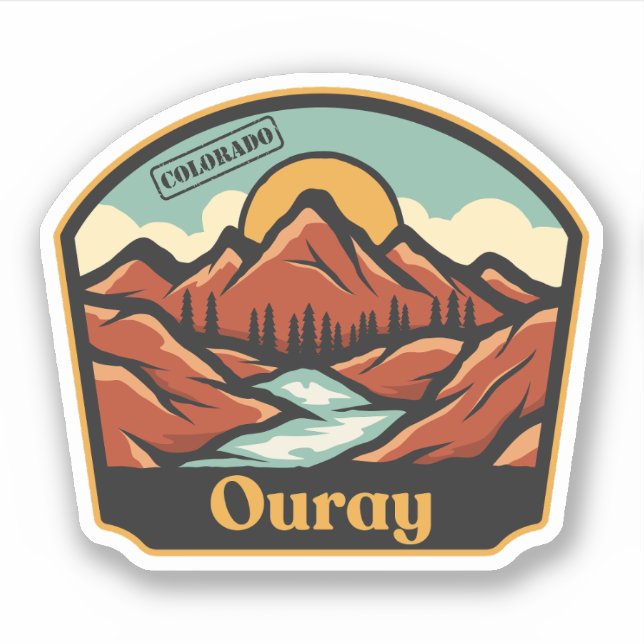 Ouray, Colorado Sticker (Front)
