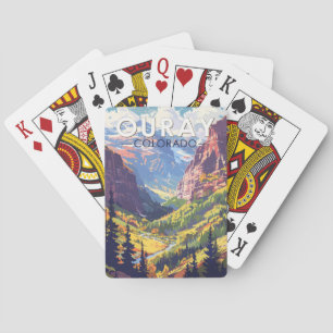 Ouray Colorado Travel Art Vintage Playing Cards