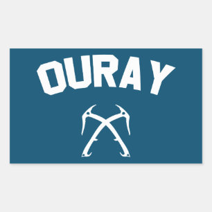 Ouray Ice Climbing Rectangular Sticker