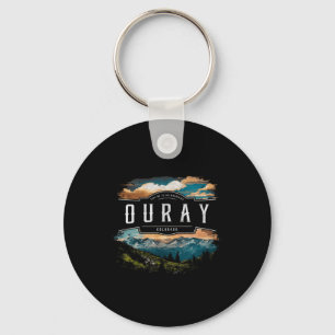 Ouray Mountains Colorado Hiking Outdoors Vintage Key Ring
