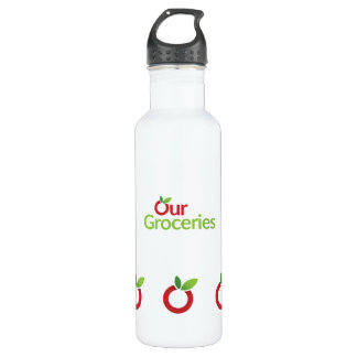 OurGroceries 24 oz 710 Ml Water Bottle