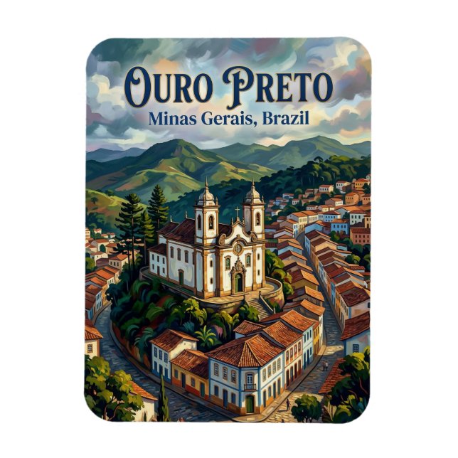 Ouro Preto Brazil Magnet (Vertical)
