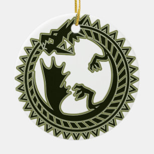 Ouroboros Ceramic Tree Decoration