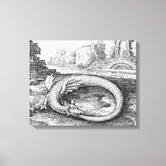 Ouroboros Dragon Canvas Print