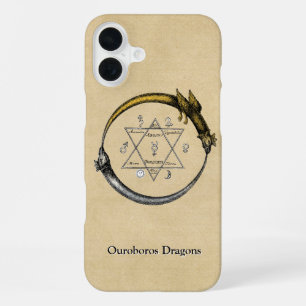 Ouroboros Dragons with Name iPhone 16 Plus Case