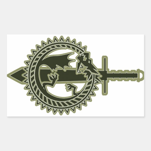 Ouroboros Rectangular Sticker (Front)
