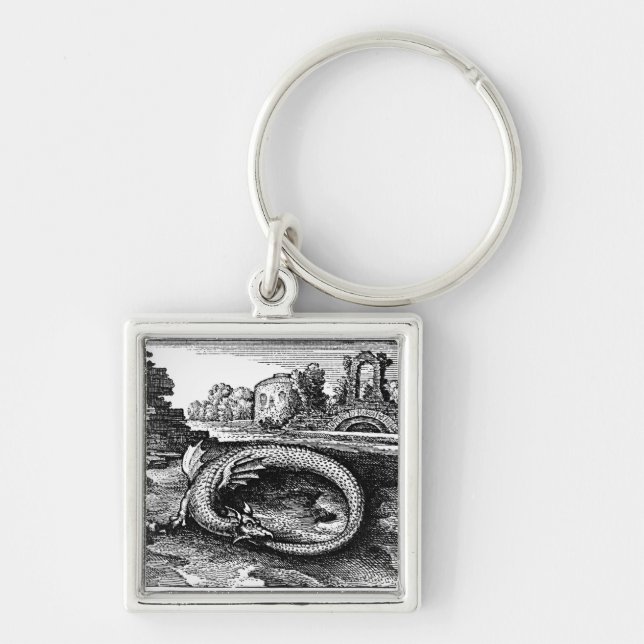 Ouroboros Serpent keychain (Front)