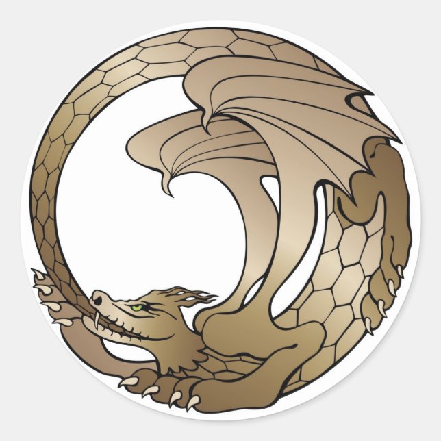 Ouroboros Serpent Sticker (Front)